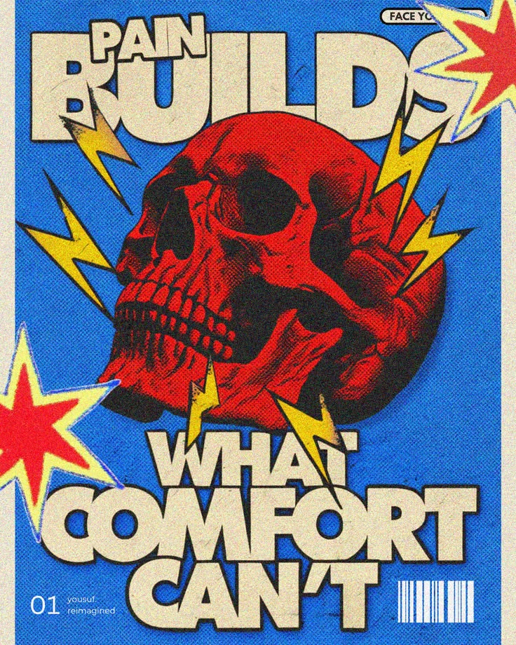 Skull art poster