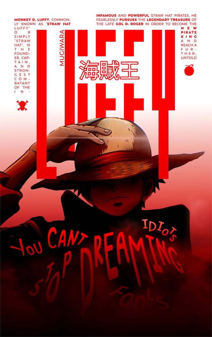 Luffy anime wall art