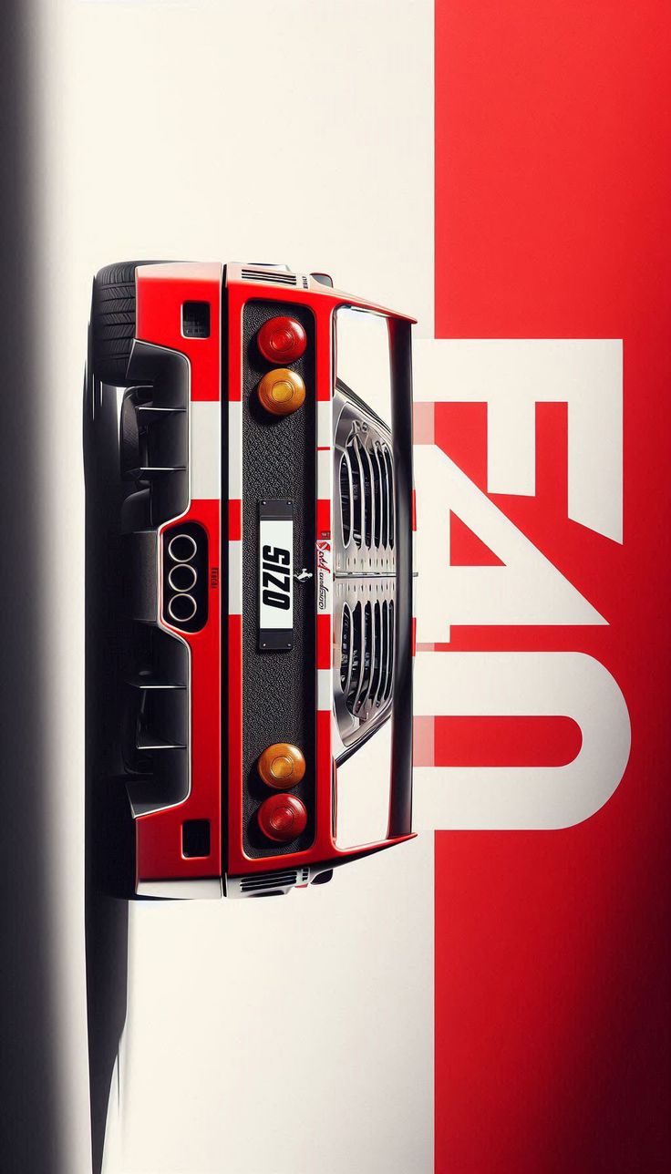 Ferrari F40 car poster
