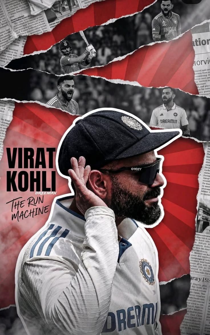 Virat Kohli cricket poster